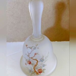Floral Frosted Glass Bell